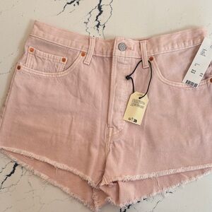 Levi's Light Pink Jean Shorts